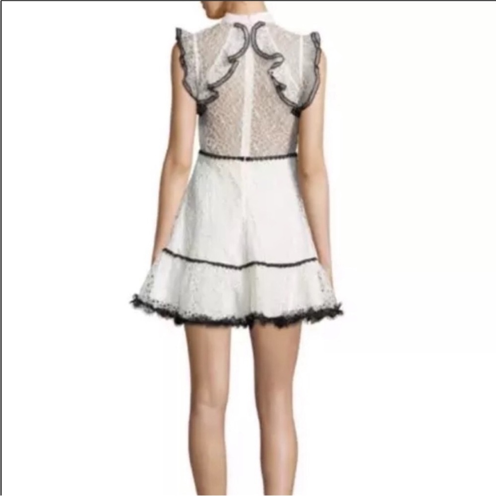 Alexis lily lace choker dress white black small - Picture 5 of 8